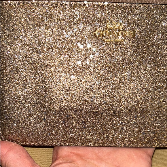 Coach Sparkling Gold Wristlet - Picture 14 of 16